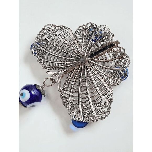 🦋 Butterfly Evil Eye Good Luck Charm Accessory Keychain Keyring NEW W/GIFT BOX - Picture 4 of 11